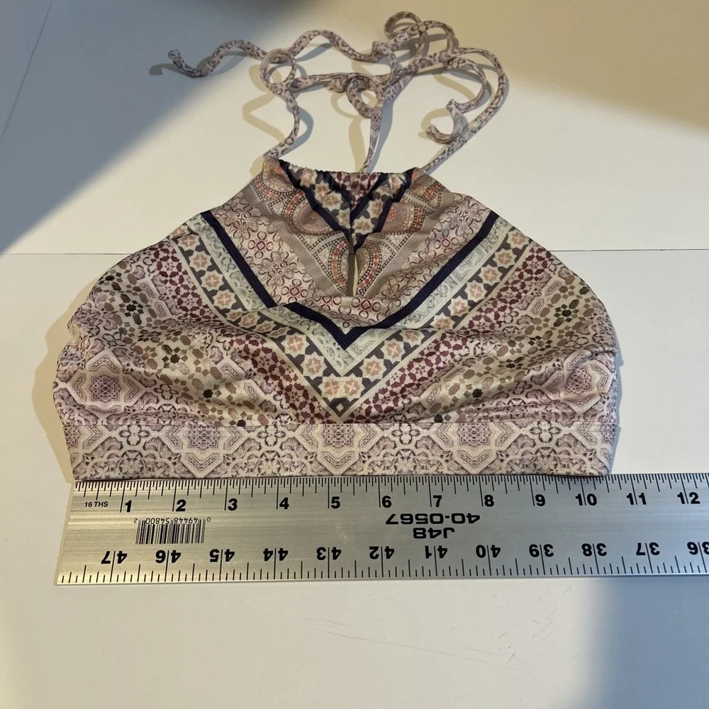 Athleta Aqualuxe Kitten Kisses Bikini Top Size Small - Picture 5 of 8